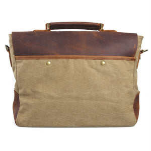 Luxury Canvas men's briefcase satchel - Dapperdashery