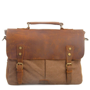 Luxury Canvas men's briefcase satchel - Dapperdashery