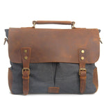 Luxury Canvas men's briefcase satchel - Dapperdashery