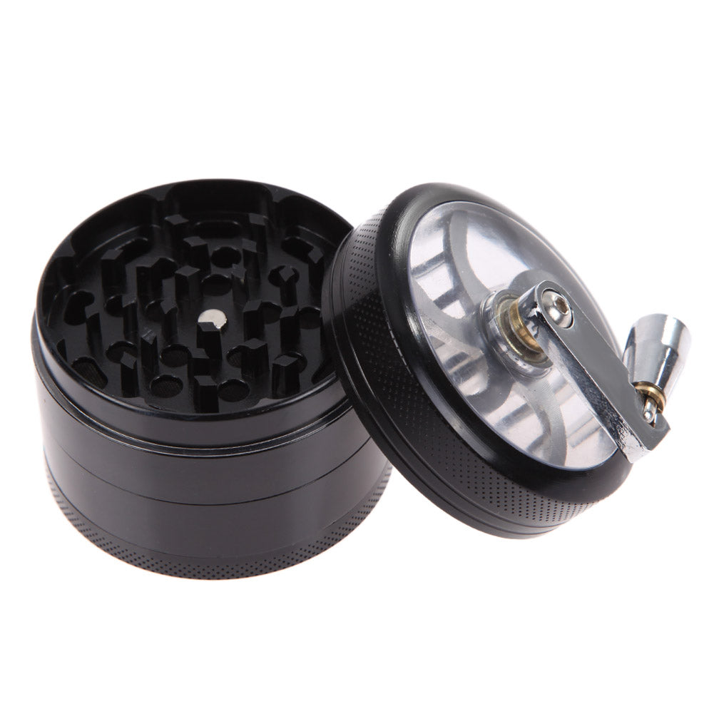 Beautiful 4-layer Hand Crank Herb Grinder - Dapperdashery