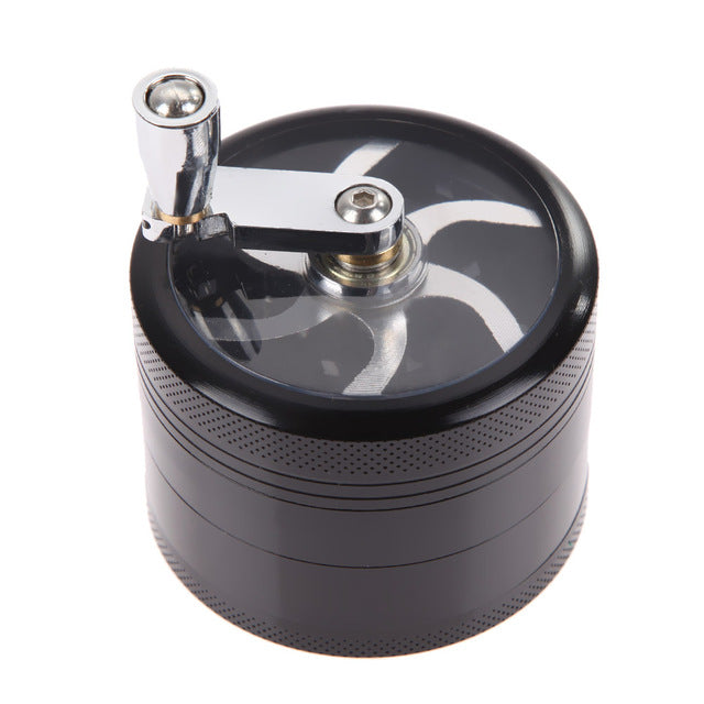 Beautiful 4-layer Hand Crank Herb Grinder - Dapperdashery