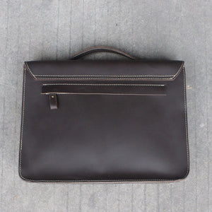 Vintage Leather Laptop Briefcase - Dapperdashery