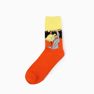 Autumn Retro Mural Socks - Dapperdashery