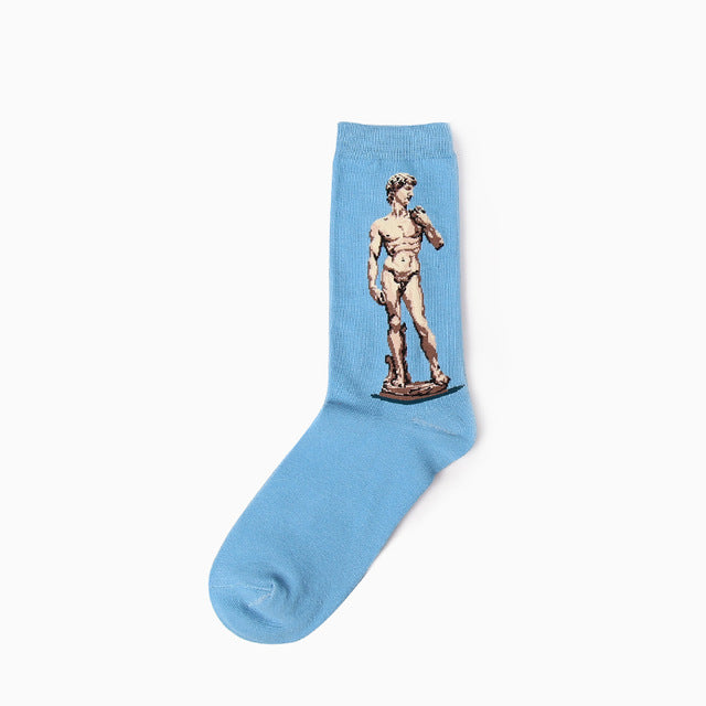 Autumn Retro Mural Socks - Dapperdashery