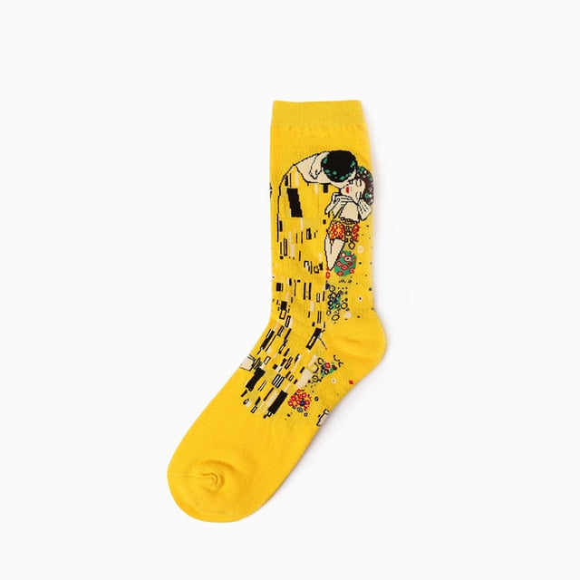 Autumn Retro Mural Socks - Dapperdashery