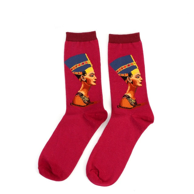 Autumn Retro Mural Socks - Dapperdashery