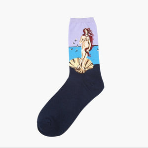 Autumn Retro Mural Socks - Dapperdashery