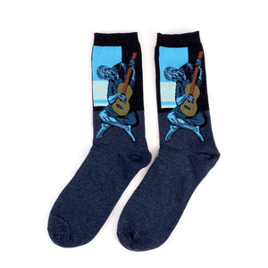 Autumn Retro Mural Socks - Dapperdashery