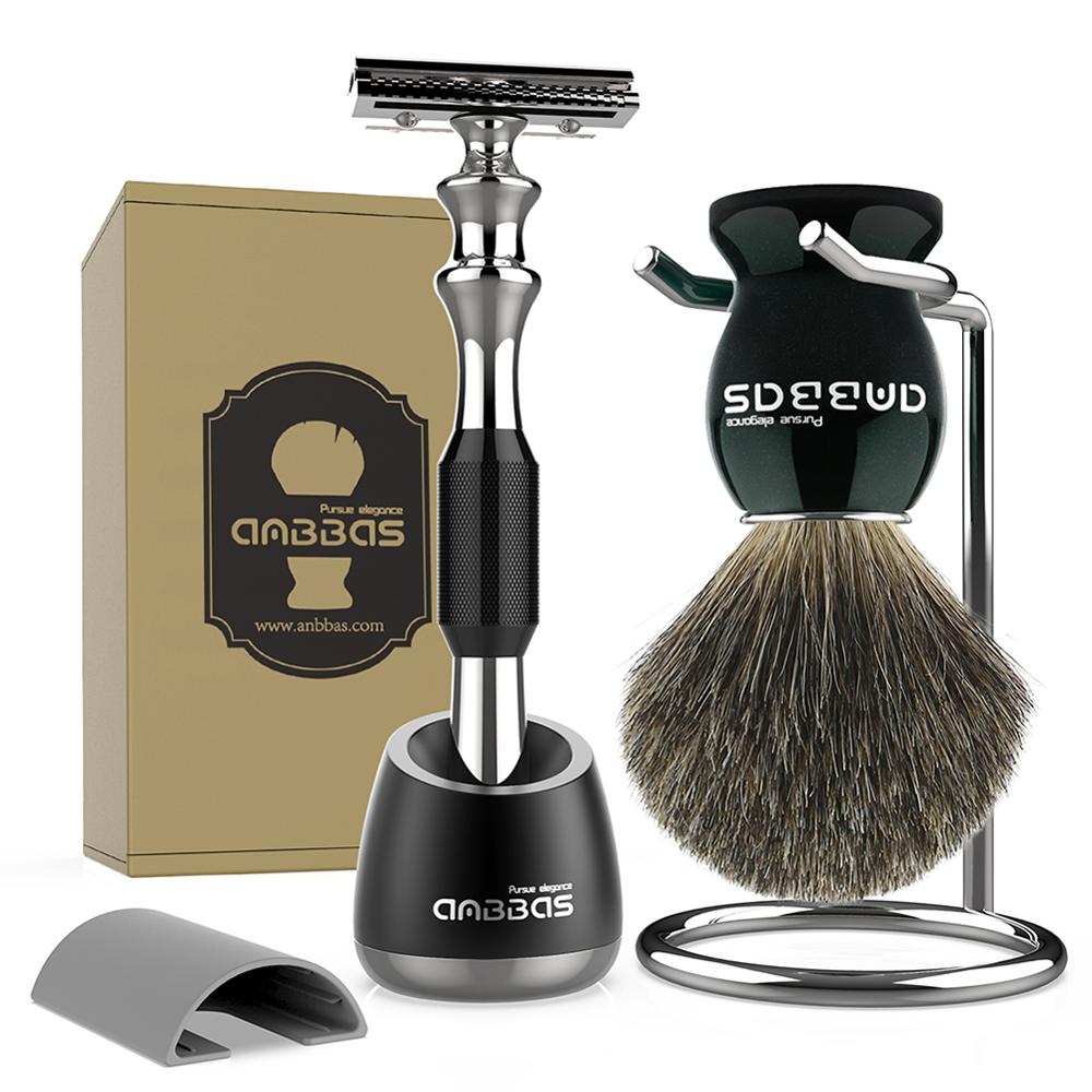 Anbbas Shaving Brush and Razor Set, - Dapperdashery