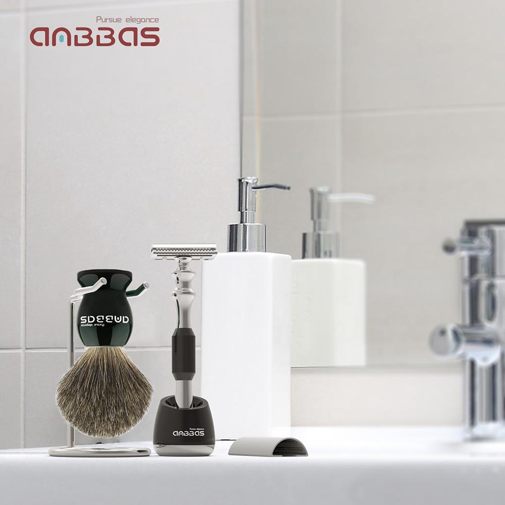 Anbbas Shaving Brush and Razor Set, - Dapperdashery